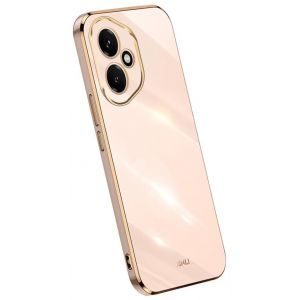 Topme Coque en Silicone pour Honor 400 5G (6.55" inches), [ Etui Housse de Téléphone de Style Bord Doré] - Rose (topme, neuf)