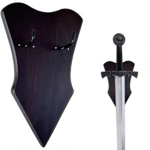 QIXIN Support mural r&eacute;glable pour &eacute;p&eacute;e, poignard, hache &ndash; Pas d'&eacute;p&eacute;e &ndash; Plaque murale verticale avec mat&eacute;riel (GUILIN+, neuf)