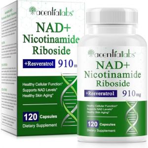 NAD+ et Resvératrol Complément | Complexe Cellulaire Avancé | Supplément pour Énergie & Vitalité | 120 Gélules Végétales (jinpingfanouzhou, neuf)