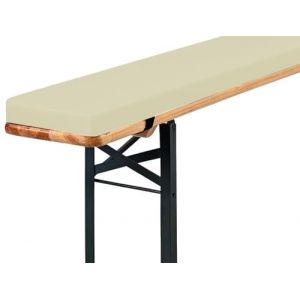 ELYSYSRL Coussin Banquette Exterieur Interieur Antid&eacute;rapants Coussins de Banc 100/110/120/150/180 Avoir 2 Attaches, pour Banc de Pique-Nique de Cuisine, Table de Salle &agrave; Manger(Beige,110x40x3cm) (MIUGOODEL, neuf)