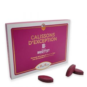 LE ROY REN&Eacute; Epicerie Fine - Boite rectangle Calissons d&rsquo;Aix. (20 Calissons d&rsquo;Aix d&rsquo;exception, &agrave; la cr&egrave;me de cassis de Dijon Briottet. Bo&icirc;te 200g : Lot de 1.) (Agathastock, neuf)