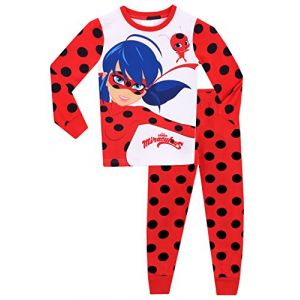 Miraculous Ladybug - Ensemble De Pyjamas - Ladybug - Fille - Bien Ajusté -Multicolore -8 - 9 Ans (Character FR, neuf)