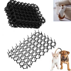 JFangZHZH Tapis Anti Chat,6 pièces Pic Anti Chat Repousse Chat,Grille de Jardin Anti Chiens,Exterieur Interieur Grillage Tapis Anti Chien avec Epine,20 x 15 cm (Jfcgs, neuf)