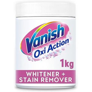 Vanish détachant pour vêtements, Oxi Action Powder l Stain Dissolvant pour vêtements avec un pouvoir de blanchiment supplémentaire pour vêtements l Taille 1 kg (l'emballage peut varier) (Spellbound England, neuf)