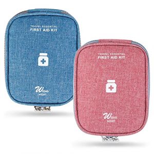 RNHDLY 2 Pièces Trousse de Secours Vide, Mini Trousse de Secours, Trousse de Secours Voyage, Sac de Médecine Portable, Trousse Pharmacie Vide pour Voiture, Maison, Camping, Sports de Plein Air (YuanYuanShangWu, neuf)