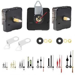 EEEKit Kit de M&eacute;canisme d'Horloge, 3 Pi&egrave;ces Mouvement d'Horloge Silencieux avec 8 Paires de Petites Aiguilles pour R&eacute;paration (EEE kit, neuf)