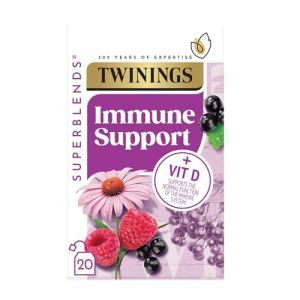 Twinings Superblends Lot de 20 sachets de th&eacute; pour soutien immunitaire Cassis et framboise (The Marvellous Group, neuf)