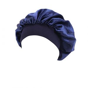 Blanc Cowboy Bonnet en Satin taille de t&ecirc;te r&eacute;glable Bonnet en soie de sommeil pour femmes hommes Double couche Satin doubl&eacute; Bonnet de couchage Wrap Bonnet de cheveux Casquette Vintage T&ecirc;te De Mort (Doncic077, neuf)
