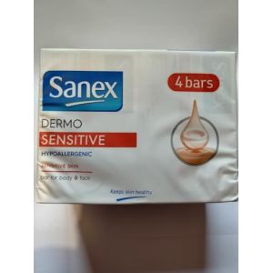 Sanex Savon Dermo Sensitive Lot de 4 barres de savon 90 g (Nikilko2017, neuf)