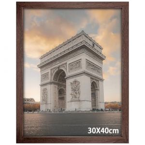 Xpieoyrm 16 pouces Cadre photo en bois 30 x 40 cm avec façade en feuille acrylique, Cadre MDF Élégant, Cadre photo Montage Mural,pour Décoration Murale,Suspendre Horizontalement ou Verticalement (Xpicefox Store, neuf)