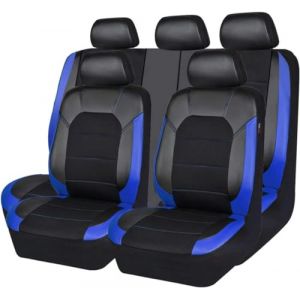 Succpov Ensemble complet de housses de siège de voiture universelles en cuir pour Seat Leon Ibiza Arona Ateca Altea Exeo Ibl Ibx Toledo (sword warrior kong shop, neuf)