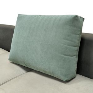 AQIGR Housse de Coussin 60x50 70x50 80x50 90x50 avec Fermeture Eclair Cach&eacute; Taie Oreiller Super Doux pour D&eacute;coration Coussin Canape Salon Jardin Fauteuil Lit(Gris Bleu,90x50x18cm) (AMZGRZ, neuf)