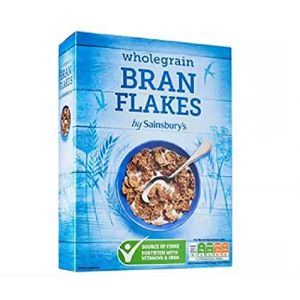 Sainsbury's Flocons de son entier 750 g - flocons de bl&eacute; entier enrichi en farine d'avoine et son et fortifi&eacute;s en vitamines et fer. (The Marvellous Group, neuf)