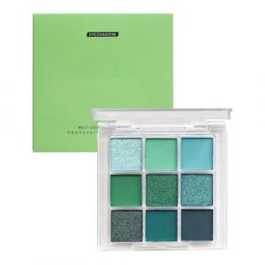 Dranng Palette De Fard À Paupières Vert, Maquillage De Palette De Fard À Paupières Avocat, 9 Couleurs Pigmentées, Maquillage Pour Les Yeux À Paillettes Imperméables Longue Durée (dranng, neuf)