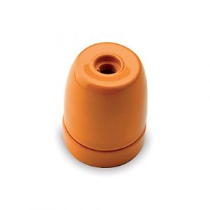AMARCORDS - Douille en porcelaine vintage prise E27 à couleur ORANGE (AMARCORDS, neuf)