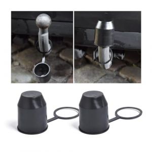 JNNJ 2 Pièces Cache Boule Attelage, Capuchon De Protection pour Attelage De Remorque, Capuchon avec Circlip De Protection Universel pour Boule D'attelage, pour Voiture, Camping-Car, Motorhome (KJHmaoyi, neuf)