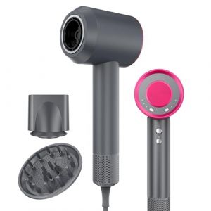 AIUNAOM Sèche-Cheveux Ionique Professionnel 110 000 RPM – Seche Cheveux Silencieux Léger avec Diffuseur Cheveux Bouclés, Moteur Brushless, 4 Températures, 3 Vitesses, Accessoires Magnétiques (QIZOO LIMITED, neuf)