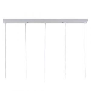 DESHOME Cache Fil pour Lustre Plafond Blanc Rosace Plafond Luminaire 5 Trous 100cm Diamètre Longue Plaque Fixation Plafonnier Pince Châssis Base Cable Suspension Luminaires avec Accessoires (WENJUN JOE, neuf)