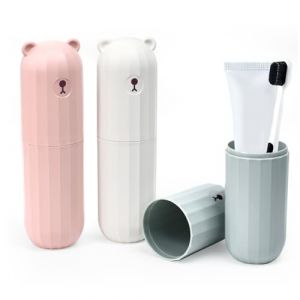 Ulluthu 3 PCS Etui Brosse a Dent, Boite Brosse a Dents Voyage &Eacute;tanche Trousse Brosse a Dent Portable Gain de Place &Eacute;tui Brosse &Agrave; Dent Etui Brosse a Dent Voyage pour Camping, &Eacute;cole, Domicile (SYF-1987, neuf)