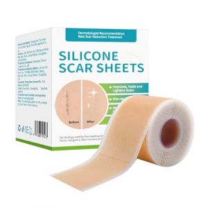 Pansement Silicone Cicatrice, Silicone Scar Sheets, Silicone Scar Tape, Bande Silicone Cicatrice Pour C&eacute;sarienne, Ch&eacute;lo&iuml;des Et Br&ucirc;lures 4 &times; 300 Cm (habante, neuf)