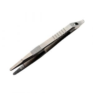 Sharplace TiTanium Alliage Twezer Eirrow Twezer portable tenant de petites pi&egrave;ces non glissement pour les femmes et les hommes survie Twezer pour le trekking, 80mm (RT Technology, neuf)