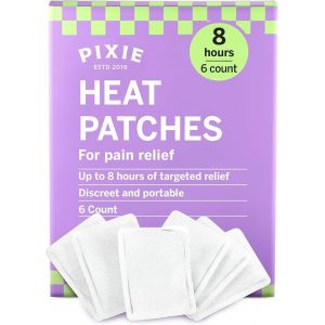 Pixie &ndash; Patchs Chauffants Antidouleur pour Crampes Menstruelles &ndash; Th&eacute;rapie Chaleur Bas-Ventre et Dos &ndash; Alternative Naturelle &agrave; la Lidoca&iuml;ne/ICY Hot &ndash; Jusqu&rsquo;&agrave; 8 h &ndash; 6 Patchs Jetables Discrets (Pixie Cup, neuf)