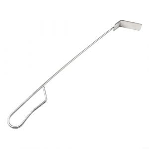 Râteau à cendres de 45,7 cm pour cheminée, poêle à bois, four à pizza, nettoyeur de barbecue en acier inoxydable, grattoir de tisonnier, pour Kamado, Grills Vision (EasyByMall, neuf)