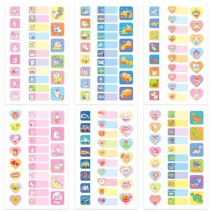 DEFGNOP Etiquettes autocollantes personnalisées pour école et fourniture scolaire - Étiquettes crayon stylo rentrée maternelle enfant imperméable vetement sans repassage, 150pièces (LI DE YUN DE DIAN, neuf)