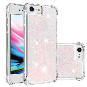 QIWEIQING Compatible avec iPhone 16e 2025 Liquide &Eacute;tui Coque, Coque Paillette Liquide Housse Glitter Transparente Protection Flexible Etui pour iPhone 16e 2025.Silver Pink YBL (QIWEIQING, neuf)