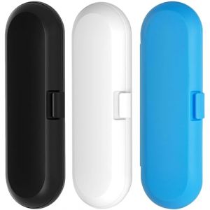 3 Pi&egrave;ces Boite Brosse a Dent, &Eacute;tui Brosse &agrave; Dent &Eacute;lectrique, Universel Bo&icirc;te &agrave; Brosse &agrave; Dents, Plastique Boite Brosse Dent Electrique, avec Support, pour Voyages, Camping, dAffaires, 3 Couleurs (Mxnnyy, neuf)