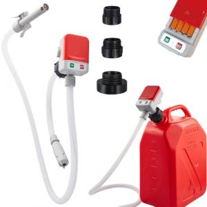 Pompe Electrique Carburant avec Stop Automatique, Afenau 2.4 GPM Pompe a Gasoil avec Adaptateur 3 Tailles, Portable Pompes &agrave; Siphon, Pompe Carburant, Pompe Essence Electrique pour Essence, Diesel (rui ge motve, neuf)