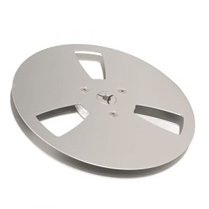 Bobine R&eacute;ceptrice Vide, 1/4 7 Pouces en Aluminium Bobine Ouverte Bande Sonore Bobine Vide Universelle 3 Trous Ouverture Machine Partie Bobine R&eacute;ceptrice (Argent) (Sharainny, neuf)