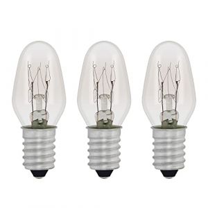 E14 7W Ampoule de Remplacement, Blanc Chaud 2700K, 40LM, AC 230V, Ampoules incandescentes, pour lampe d'orientation, lampe en cristal de sel, lampe en pierre de sel, Veilleuse, Lot de 3 (HAOMEIZHANGWEI, neuf)