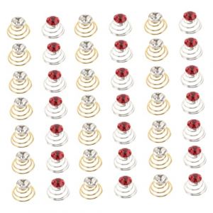 MUSISALY Barrettes À Cheveux En Spirale Assorties Pour Mariage 60 Pièces Strass Torsadés Bobines Bijoux En Spirale Pour Cheveux Courts (YangF, neuf)