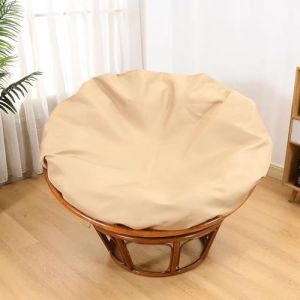 Housse de coussin Papasan, housse de coussin de chaise Papasan résistante à l'eau, housses de chaise Papasan faciles à nettoyer avec fermeture éclair en intérieur et en extérieur 170cm/67in Khaki (CF Home, neuf)