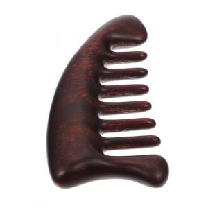 ERINGOGO Peigne de Massage de Santal Antistatique pour Chevelu Dents Larges Stimulateur Circulatoire pour Soulagement des Maux de T&ecirc;te et Soin Capillaire (Jehmal, neuf)