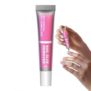 Opilroyn Dissolvant de colle &agrave; ongles, 10 ml, dissolvant de colle &agrave; ongles en gel pour ongles des mains et des orteils, &eacute;limination de la colle solide pour d&eacute;butants, experts, salons de beaut&eacute; (kaitmain, neuf)