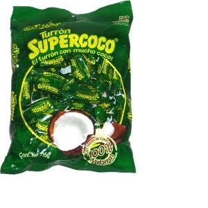 SUPER TURRON SUPERCOCO ALL NATURAL COCONUT CANDY 50 COUNT by Supercoco (Good4 you, neuf)