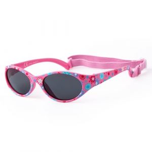 Kiddus Lunettes de Soleil pour Garçons et Filles. Entre 2 et 6 ans. Gomme Super Flexible avec Bande Élastique Réglable. 100% Protection Solaire UV400. Multicolore (24 Fleurs) (Kiddus, neuf)