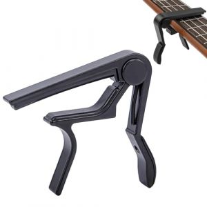 Okaywork Capodastre pour Guitare Classique, Folk, Acoustique, Électrique, Mandoline, Banjo et Ukulélé | Noir (good_thing, neuf)
