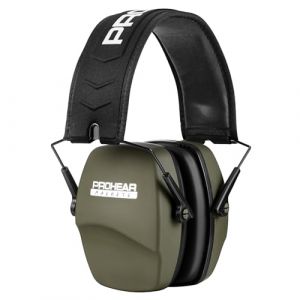 PROHEAR 016 Schiessen Protection auditive pour sports de tir, protection auditive pour adultes, protection auditive pour la chasse, SNR28 dB, vert (Khanswell, neuf)