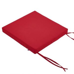 JORTUIO Coussin/Galette De Chaise Exterieur Imperm&eacute;able 40x40/45x 45/50x 50 cm,Coussins de Si&egrave;ge avec Attaches,&eacute;paisseur 5/8 cm,for Int&eacute;rieur Et Ext&eacute;rieur, Jardin, Cuisine, Bureau(Rouge,45x45x5cm) (Danansentt Shop, neuf)