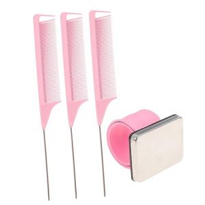 Générique Coussin à Épingles En Silicone Pour Couture Et Coiffure 4 Pièces Rose De Poignet Rangement D'épingles Usage Quotidien Atelier De Couture (LIEMEI, neuf)
