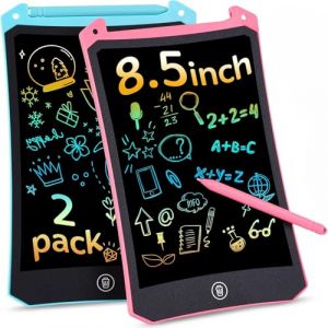 Tablette Dessin Enfant 8,5 Pouces,PINKCAT 2 Pi&egrave;ces Tablette &agrave; Dessiner Effa&ccedil;able Portable Tablette D'&eacute;criture LCD Color&eacute;e Cadeau Bebe Garcon Fille Jouet Enfants 1 2 3 4 5 6 7 8 Ans (tonew, neuf)