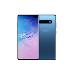 Samsung Galaxy S10+ - Smartphone portable débloqué 4G (Ecran : 6,4 pouces - Dual SIM - 128GO - Android) - Version Allemande (F-Service FR, neuf)