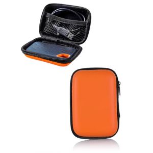 ZEXIJOW &Eacute;tui de Protection Rigide en EVA pour Disque Dur Externe 2,5" et SSD Portable,Pochette de Transport avec Filet Interne pour SanDisk Extreme/Pro et Autres Marques (Orange) (ZEXIJOW, neuf)