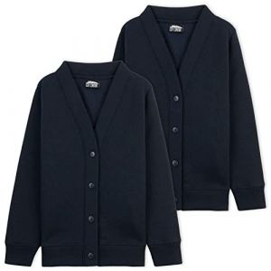 CityComfort Gilet Garcon Cardigan Enfant Garcon Pull Boutonné Manches Longues Tricot Enfant Coton Basique Vêtements Enfant Ado Garcon 3-14 Ans Multipack 1 ou 3 (Navy 2 Pack, 7-8 Ans) (Get Trend., neuf)
