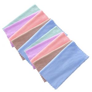ABOOFAN 10 Pi&egrave;ces Lingettes D&eacute;maquillantes Pour Visage Lingettes Nettoyantes R&eacute;utilisables Serviettes Microfibre Douces Lingettes De Toilette Pour Nettoyage Format Portable (Halleyham, neuf)