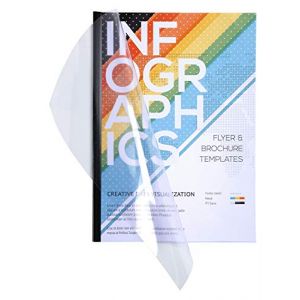 Exacompta - R&eacute;f. 42843E - Carton de 5 Kits de pr&eacute;sentation Serodo - permet de relier jusqu'&agrave; 60 feuilles 80g/m2-25 baguettes noires - 25 plats bleu A4-25 plats cristal A4 en PVC (OFFICE24_7 F, neuf)