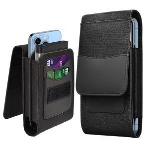 Étui de ceinture universel double pour téléphone portable avec clip de ceinture pour iPhone 16 15 14 13Pro Max, Samsung Galaxy S25 S24 Ultra Dual Phone Holster pour homme, randonnée, camping, barbecue (YISUDAWULIU, neuf)